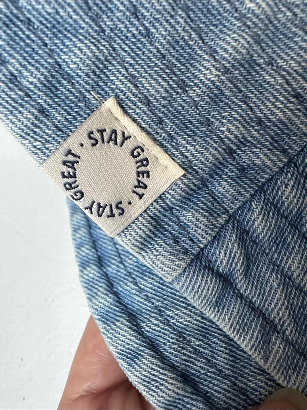 Zara Denim Bucket Hat in Light Blue - Picture 8 of 8